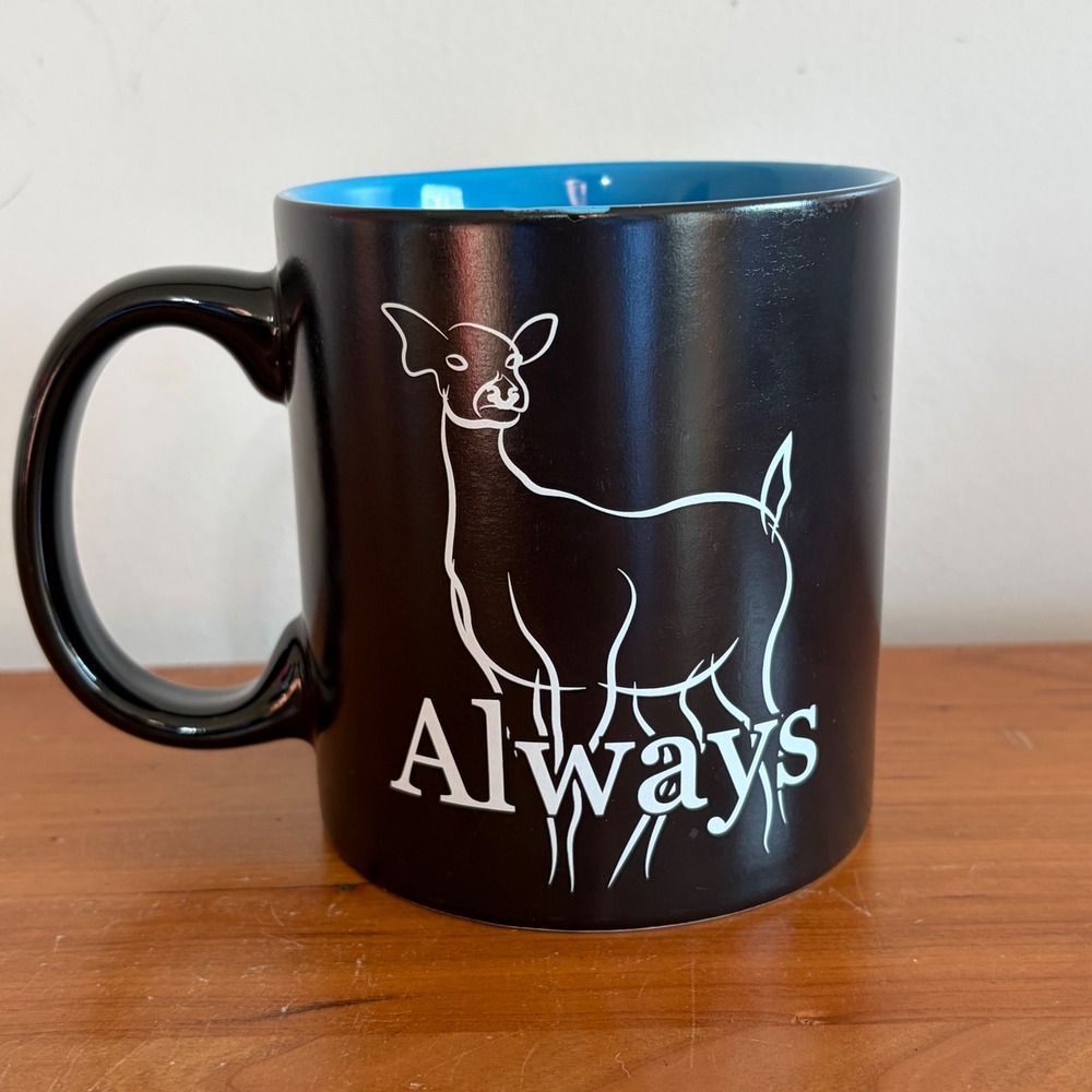 Harry Potter Always Doe Patronus Snape Mug Seven20 Black Blue Ceramic 2018